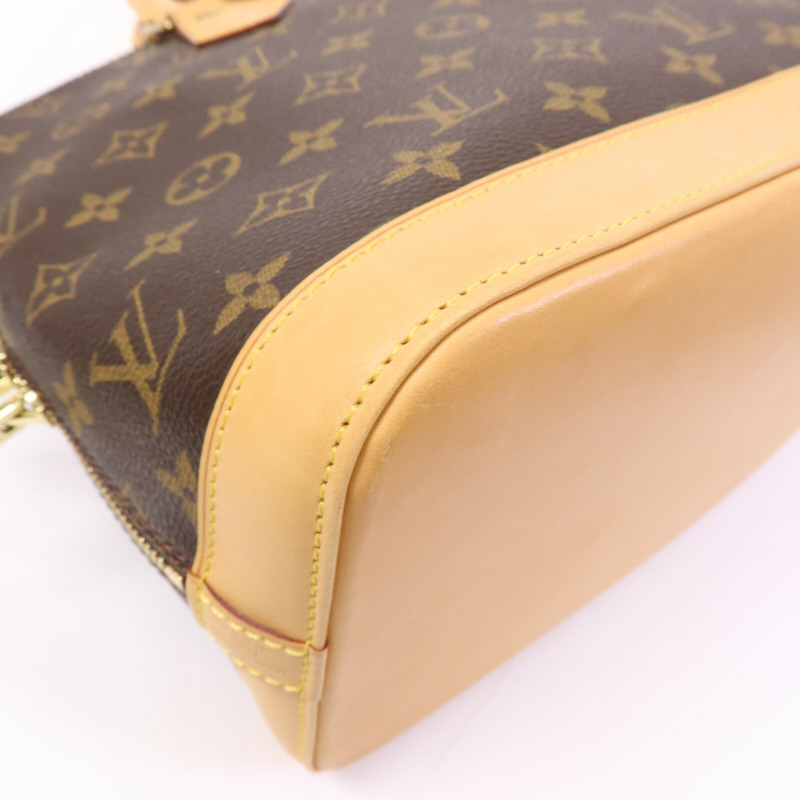 LOUIS VUITTON Monogram Alma PM金扣手挽袋-11