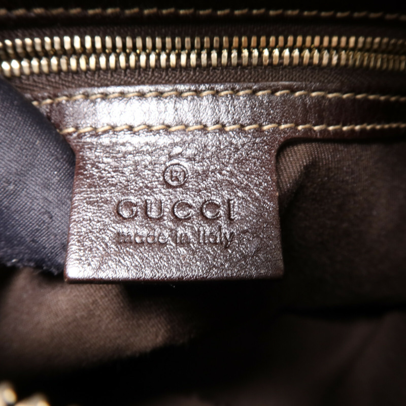 GUCCI 帆布Shoulder Bag金扣肩背袋-5