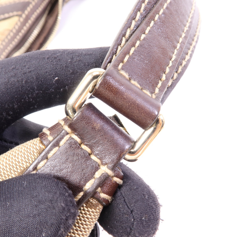 GUCCI 帆布Shoulder Bag金扣肩背袋-6