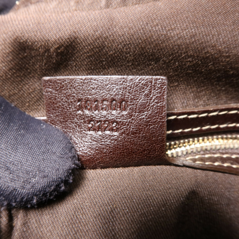 GUCCI 帆布Shoulder Bag金扣肩背袋-7