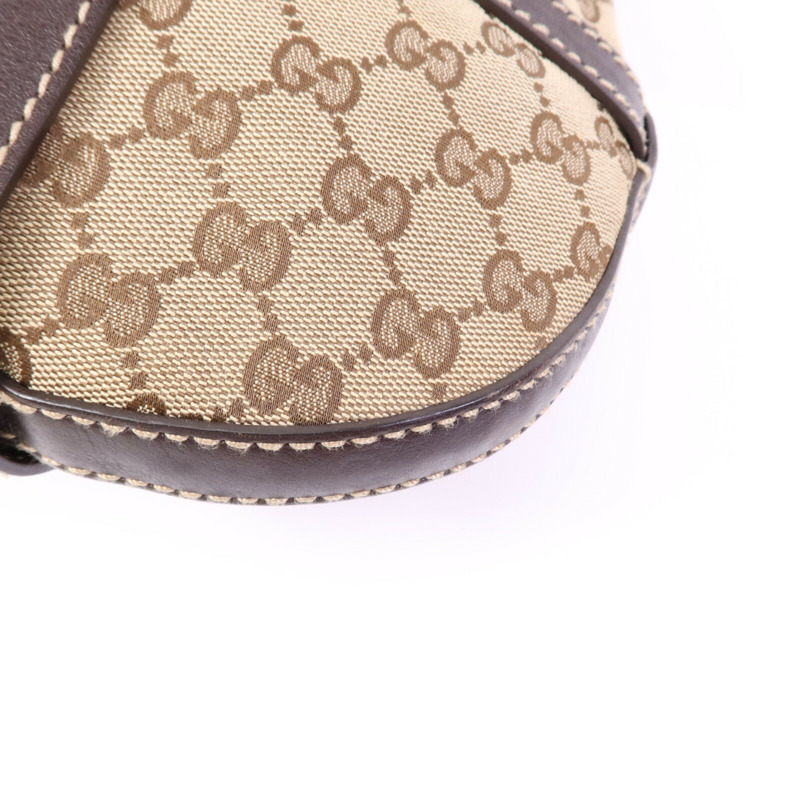 GUCCI 帆布Shoulder Bag金扣肩背袋-10