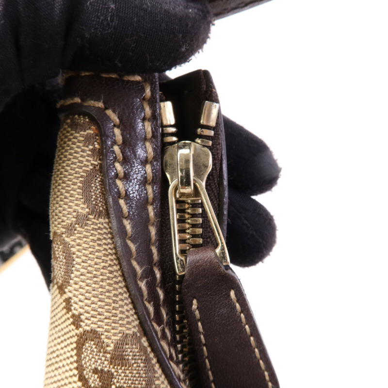 GUCCI 帆布Shoulder Bag金扣肩背袋-15