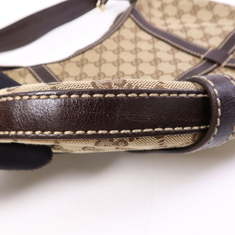 GUCCI 帆布Shoulder Bag金扣肩背袋-17