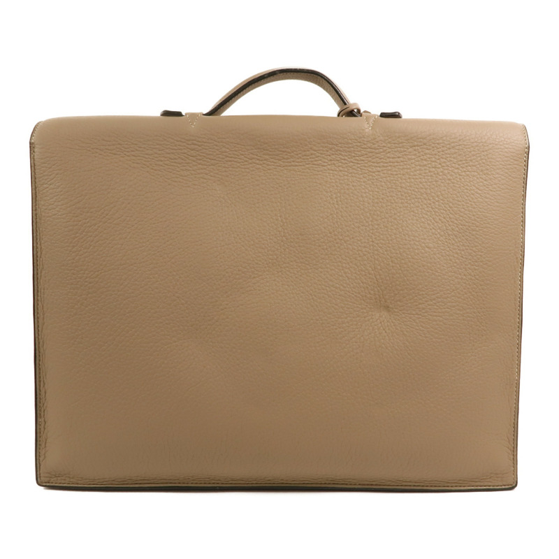 HERMES Togo皮革Sac a Depeches 銀扣手挽袋Gris Tourterelle-1