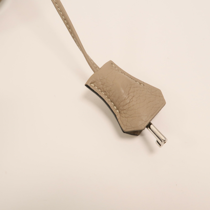 HERMES Togo皮革Sac a Depeches 銀扣手挽袋Gris Tourterelle-8