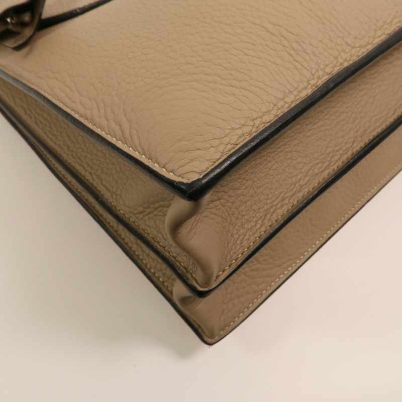 HERMES Togo皮革Sac a Depeches 銀扣手挽袋Gris Tourterelle-12