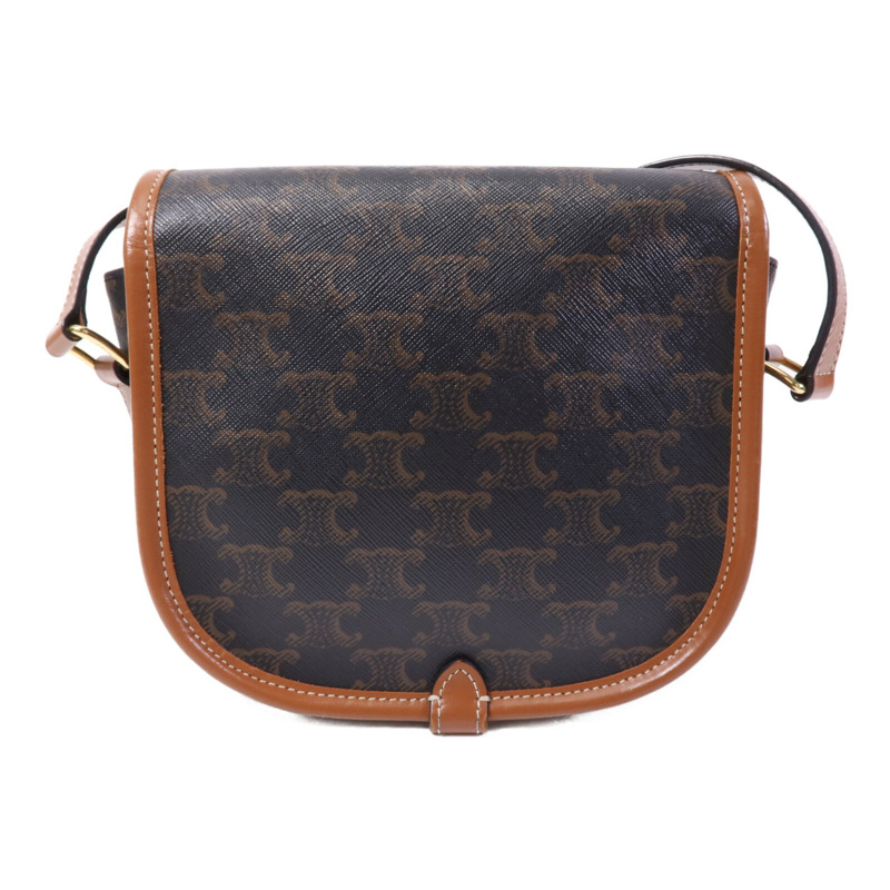 CELINE 塗層帆布Folco金扣肩背袋-1