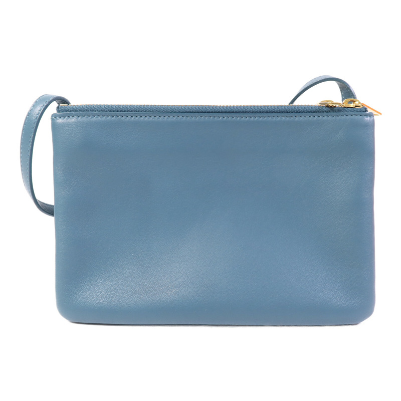 CELINE 牛皮皮革Trio Small金扣肩背袋-1