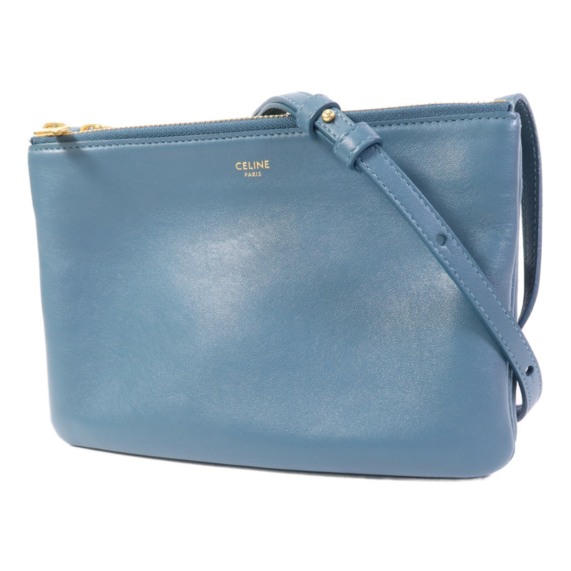 CELINE 牛皮皮革Trio Small金扣肩背袋-2