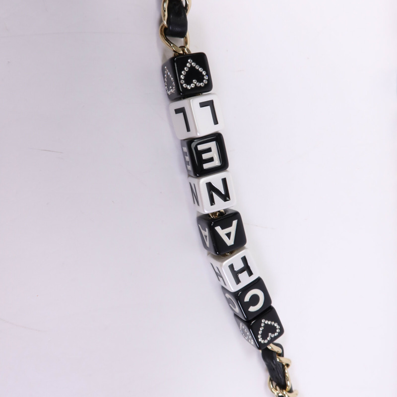 CHANEL 羊皮皮革Chocolate Bar Mini Flap金扣鏈帶肩背袋-7