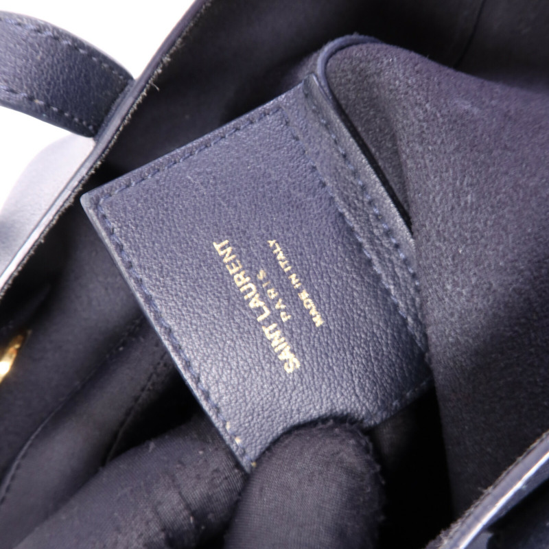 SAINT LAURENT 牛皮皮革2 Way Shoulder Bag金扣手挽肩背兩用袋-5