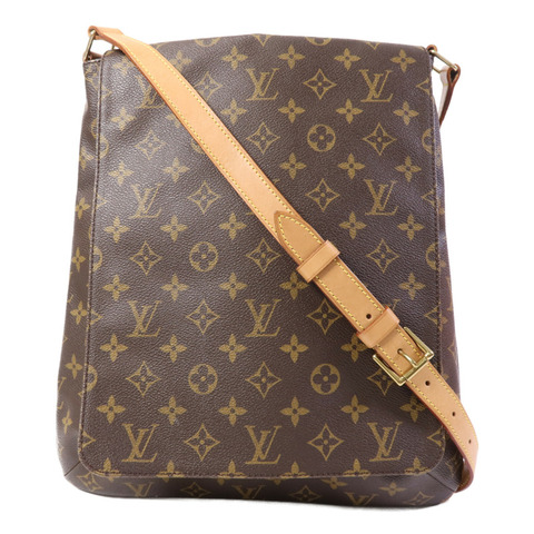 LOUIS VUITTON Monogram Musette金扣肩背袋