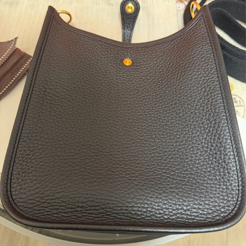🔥9新以上|少用釋出🔥Hermes mini Evelyn 黑金（Togo牛皮）-7
