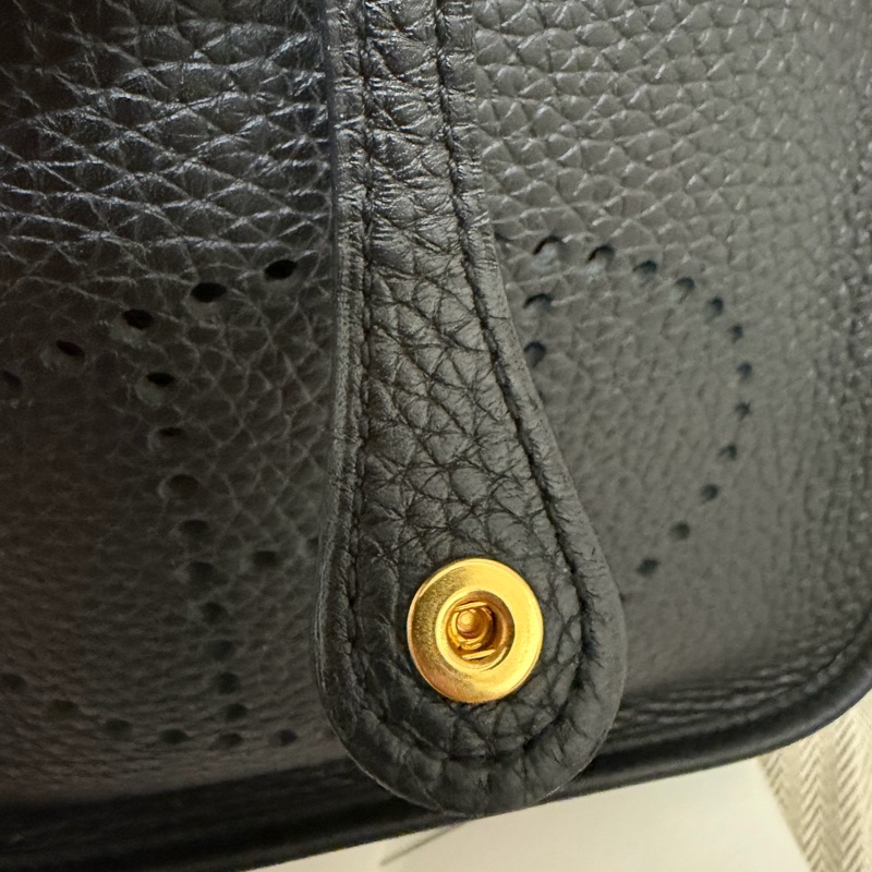 🔥9新以上|少用釋出🔥Hermes mini Evelyn 黑金（Togo牛皮）-10