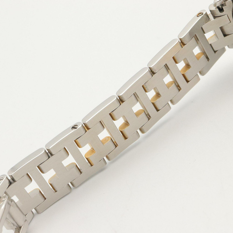 愛馬仕 Clipper 系列腕錶，鍍金不鏽鋼材質，女士款，白色，CL4.220-13