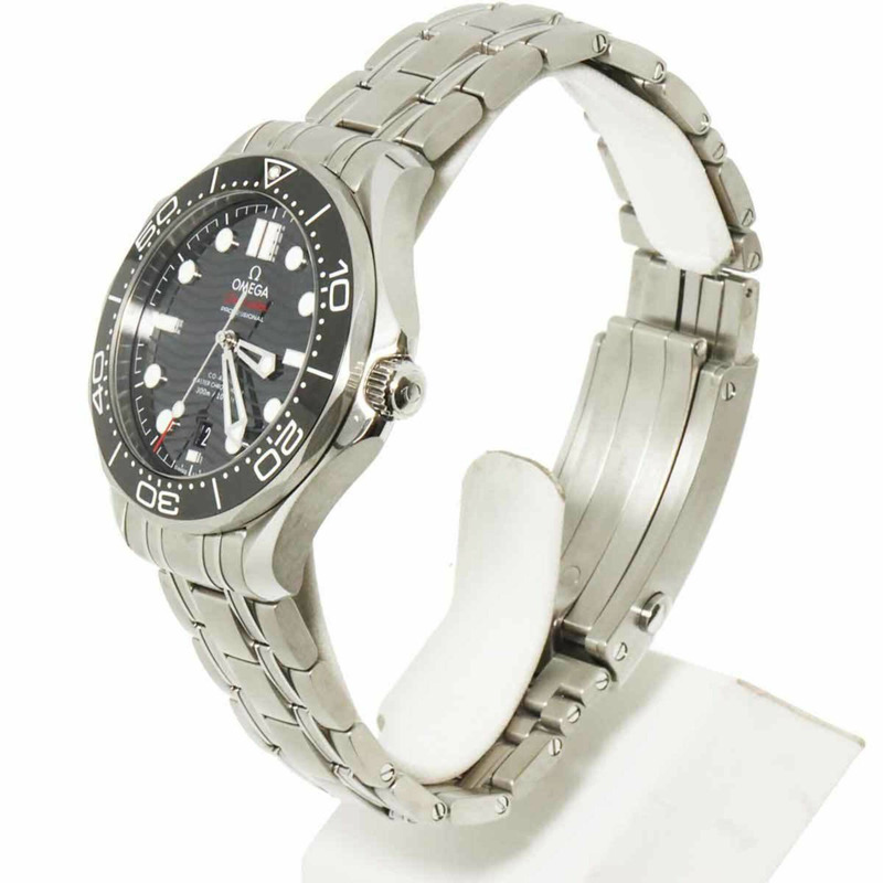 歐米茄海馬系列300公尺潛水錶同軸至臻天文台錶 210 30 42 20 01 001 日期顯示男士腕錶 黑色 自動上鍊-2