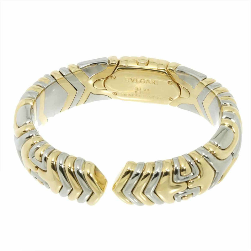 寶格麗 (Bulgari) Alveare BJ02 手鐲腕錶，女士黑色，18K黃金，石英機芯-4