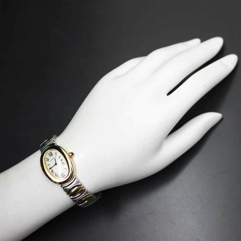 卡地亞 Baignoire Belle Epoque W40002F2 女士腕錶，象牙色，18K黃金，石英錶-3