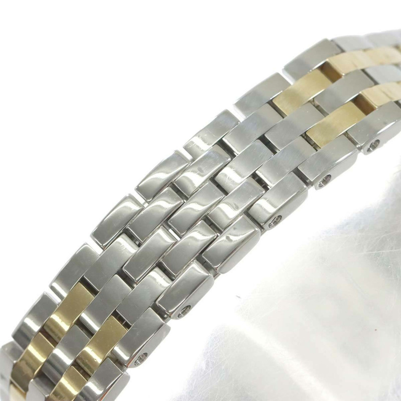 卡地亞 Santos Demoiselle SM 雙色 W25066Z6 女士腕錶 象牙白 YG 黃金石英錶-5