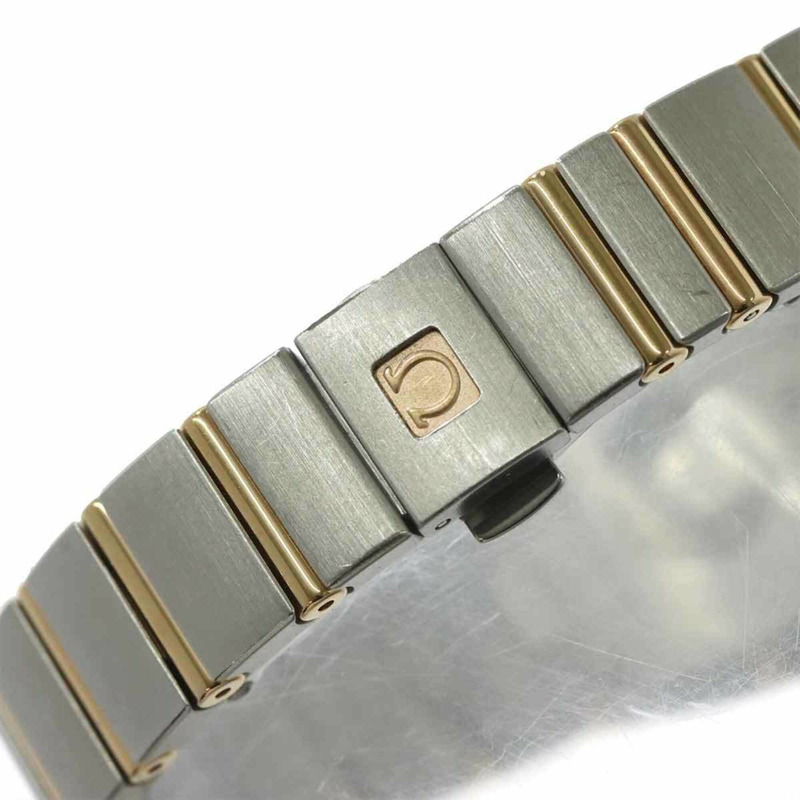 歐米茄星座系列磨砂雙色123 20 24 60 05 001女士腕錶 白色錶殼 18K玫瑰金 石英機芯-6