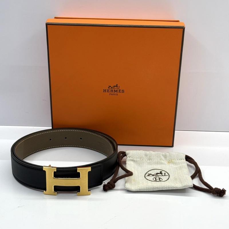 HERMES 愛馬仕 CONSTANCE H 皮帶 70cm □R刻-2