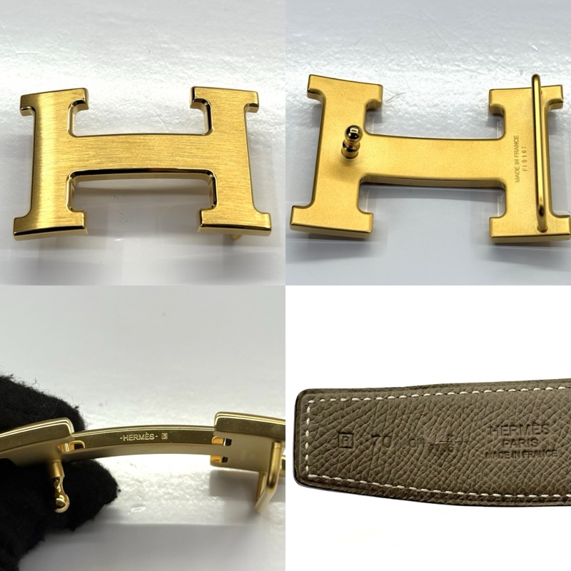 HERMES 愛馬仕 CONSTANCE H 皮帶 70cm □R刻-4