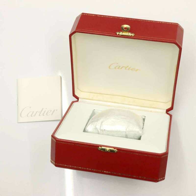 卡地亞迷你 Santos Demoiselle W25077X9 女士腕錶，象牙色，18K 玫瑰金，實心石英錶。-1