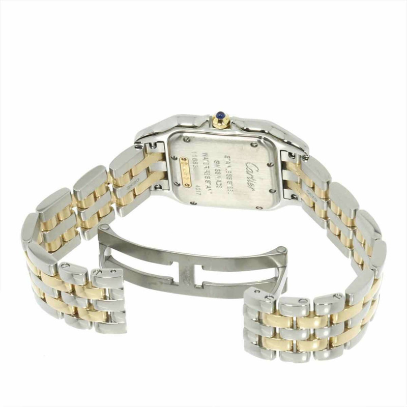 卡地亞 Panthère de W2PN0007 女士腕錶，18K 黃金和銀，石英機芯。-4