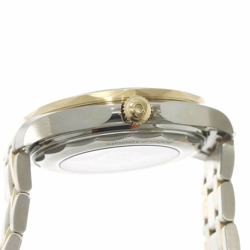 歐米茄海馬300公尺同軸至臻天文台雙色男士腕錶 210 20 42 01 002 黑色黃金自動機械錶-5