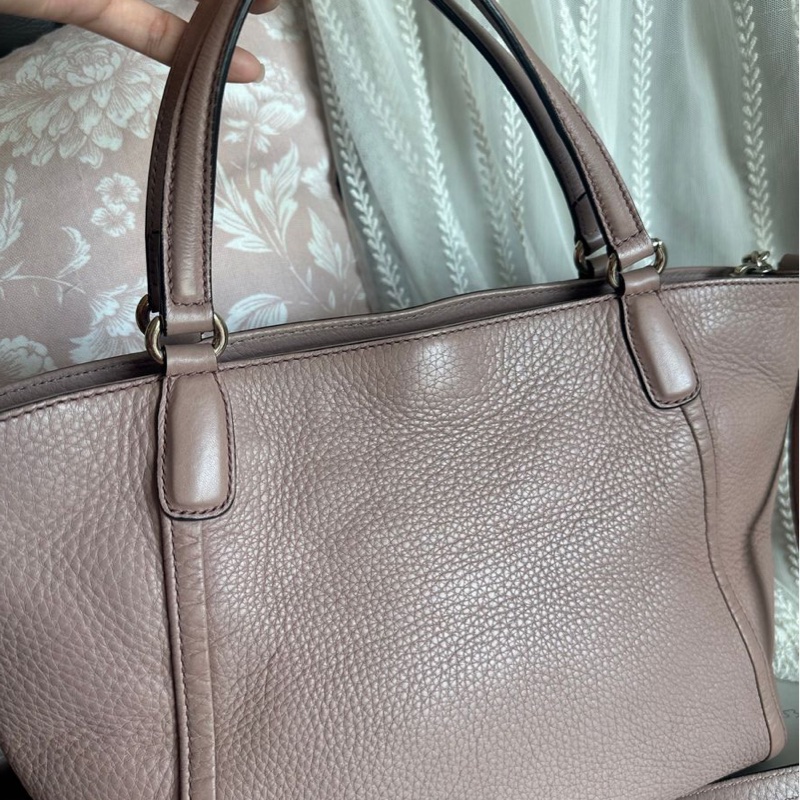 古馳 流蘇包 斜背包 側背包 中古包包  側背包 斜背 單肩包 托特包 中古包 經典款 櫻花色 櫻花粉 肩背包 Gucci soho tassel bag pink-12