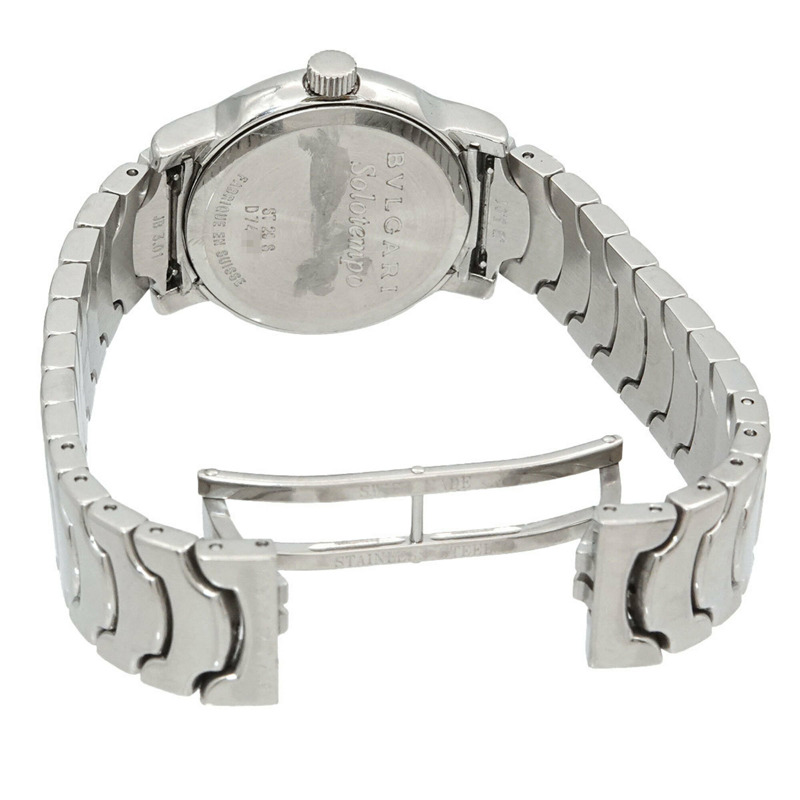 寶格麗 (Bulgari) Solo Tempo ST29S 女士腕錶，日期顯示，黑色，石英錶-4