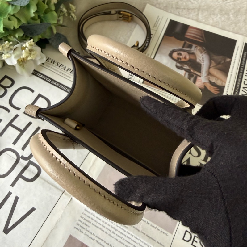 Interlocking G 迷你手提/斜背托特包(燕麥色)-6