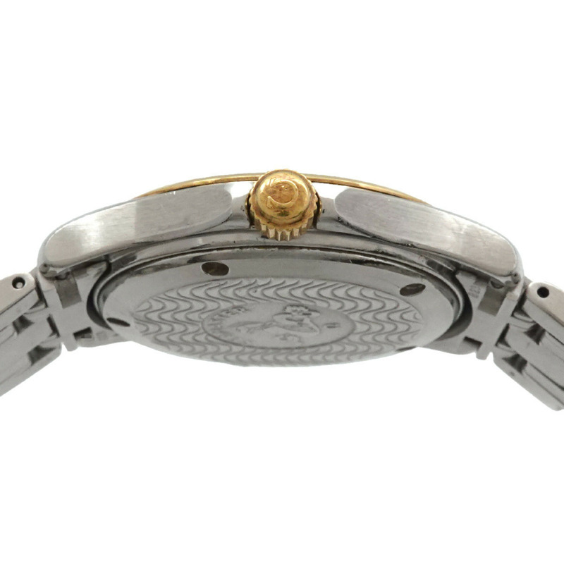 歐米茄海馬120雙色男士腕錶，日期顯示，白金/黃金錶殼，石英錶-4