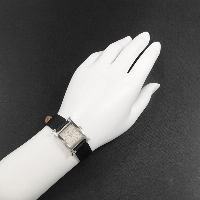 愛馬仕 H-Watch HH1 210 女士腕錶 銀色石英錶 H-3