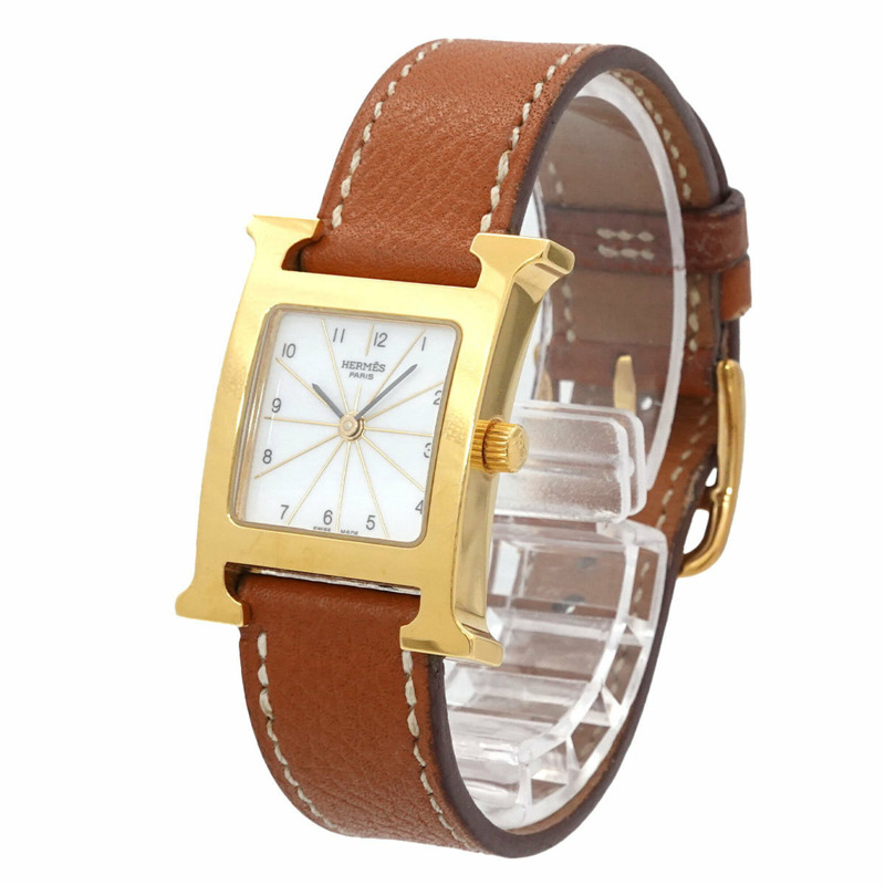 愛馬仕 H-Watch HH1 201 女士腕錶 白色石英錶-2