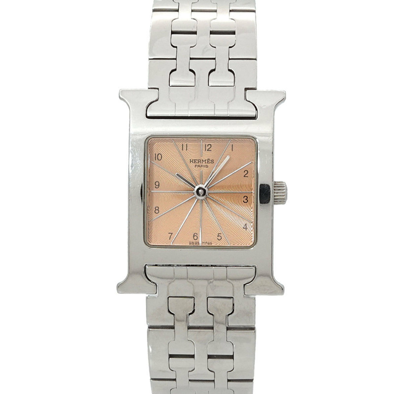 愛馬仕 H-Watch HH1 210 女士腕錶 粉紅石英錶 H-0
