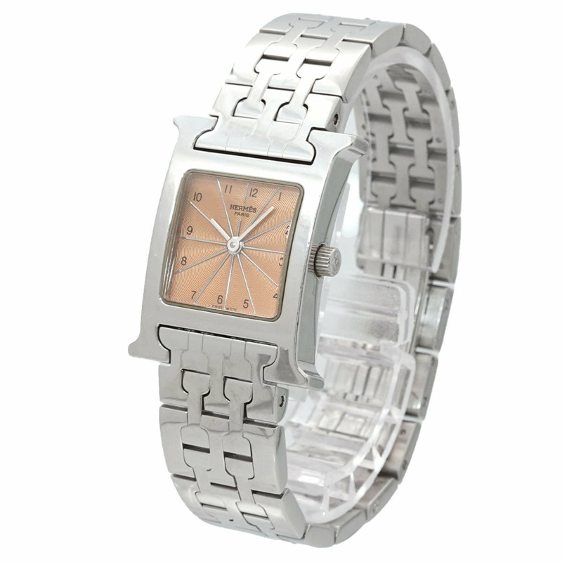 愛馬仕 H-Watch HH1 210 女士腕錶 粉紅石英錶 H-2