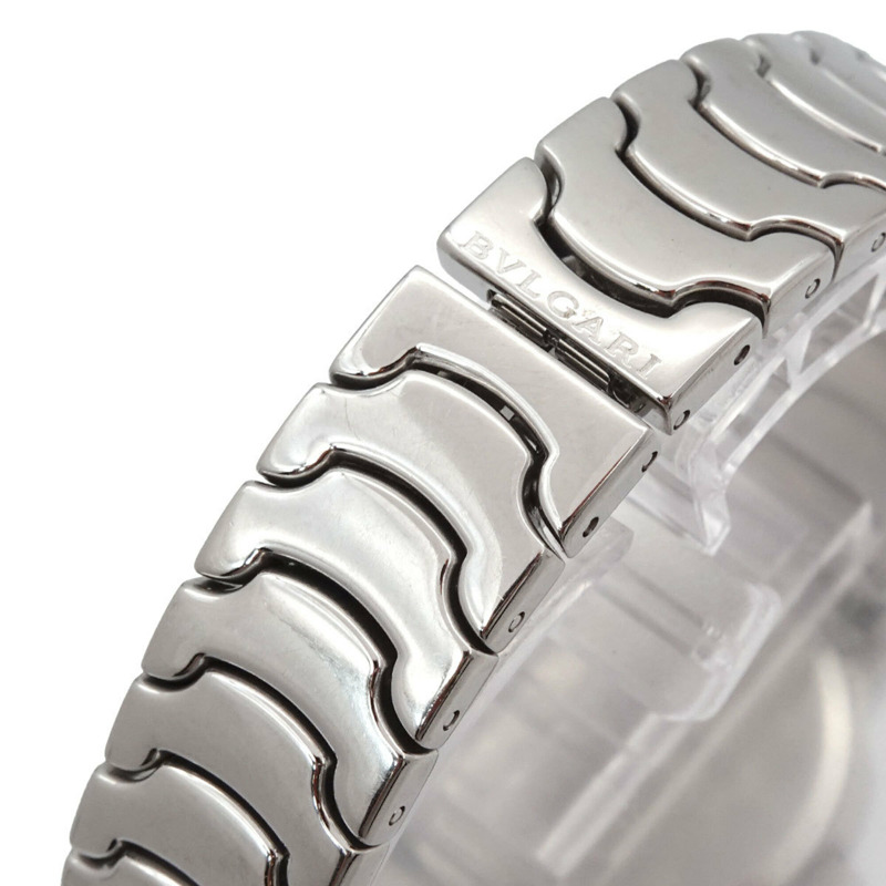 寶格麗 BVLGARI Solo Tempo ST29S 10P 鑽石女士腕錶 日期銀色 石英 tempo-5