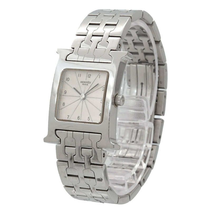 愛馬仕 H-Watch HH1 210 女士腕錶 銀色石英錶 H-1
