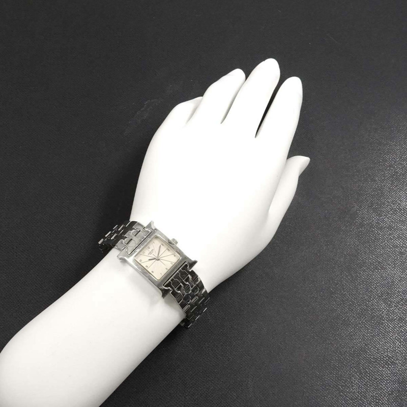 愛馬仕 H-Watch HH1 210 女士腕錶 銀色石英錶 H-2