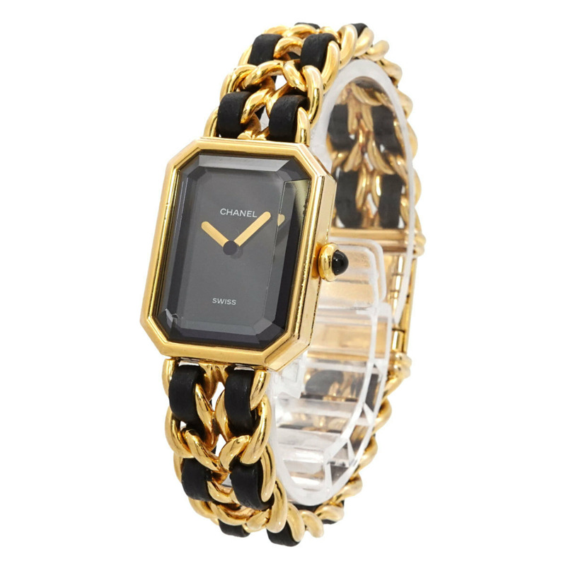 香奈兒 Premiere H0001 女士腕錶，M 碼，黑色和金色，石英機芯。-1