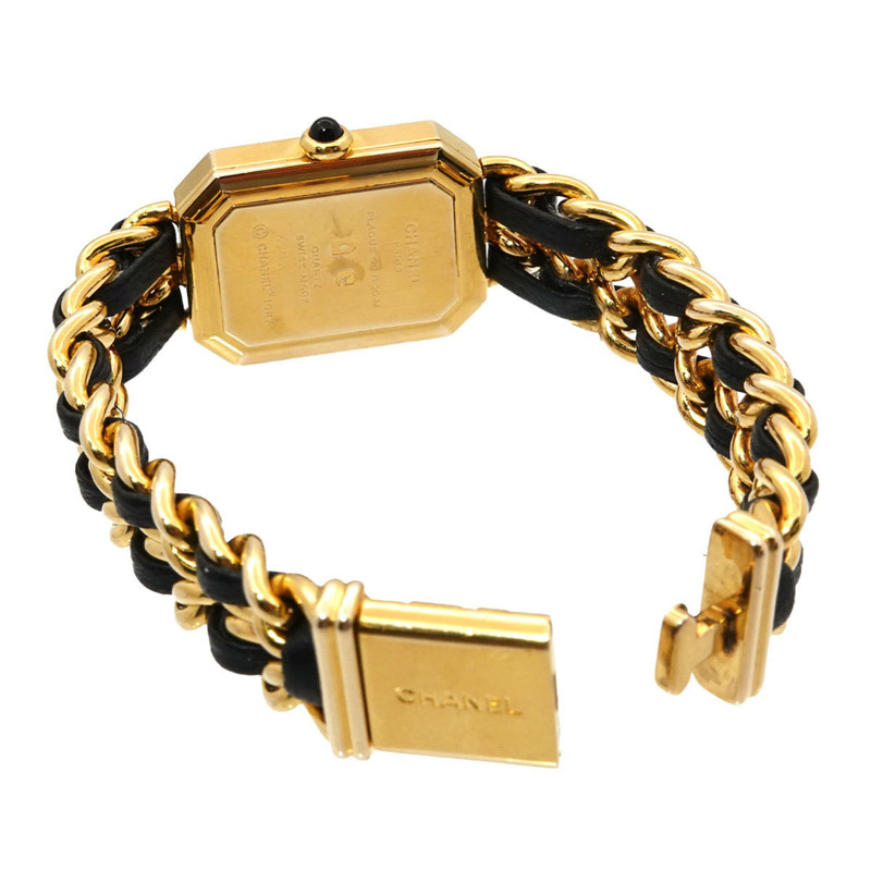 香奈兒 Premiere H0001 女士腕錶，M 碼，黑色和金色，石英機芯。-3