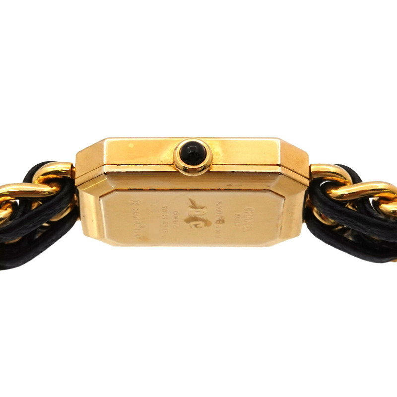 香奈兒 Premiere H0001 女士腕錶，M 碼，黑色和金色，石英機芯。-4