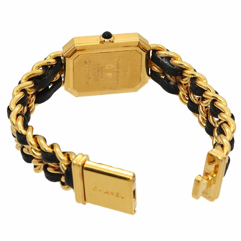 香奈兒 Premiere H0001 女士腕錶，M 碼，黑色和金色，石英機芯。-3