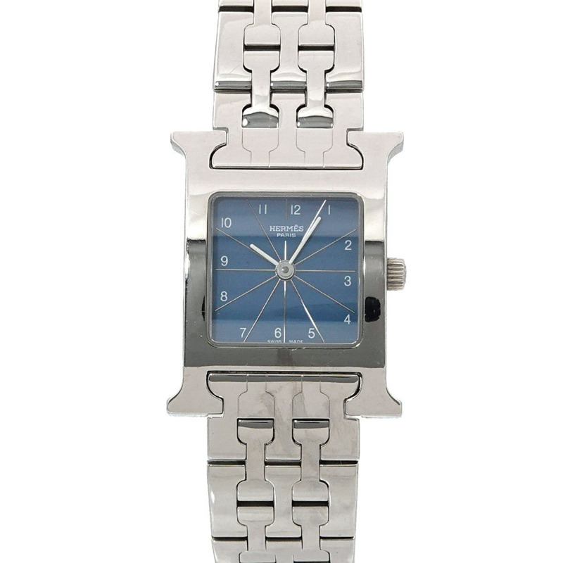 愛馬仕 H-Watch HH1 210 女士腕錶 藍色石英錶-0