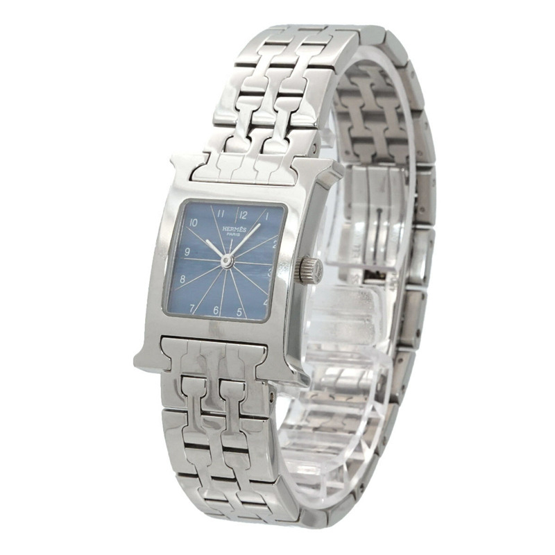 愛馬仕 H-Watch HH1 210 女士腕錶 藍色石英錶-2