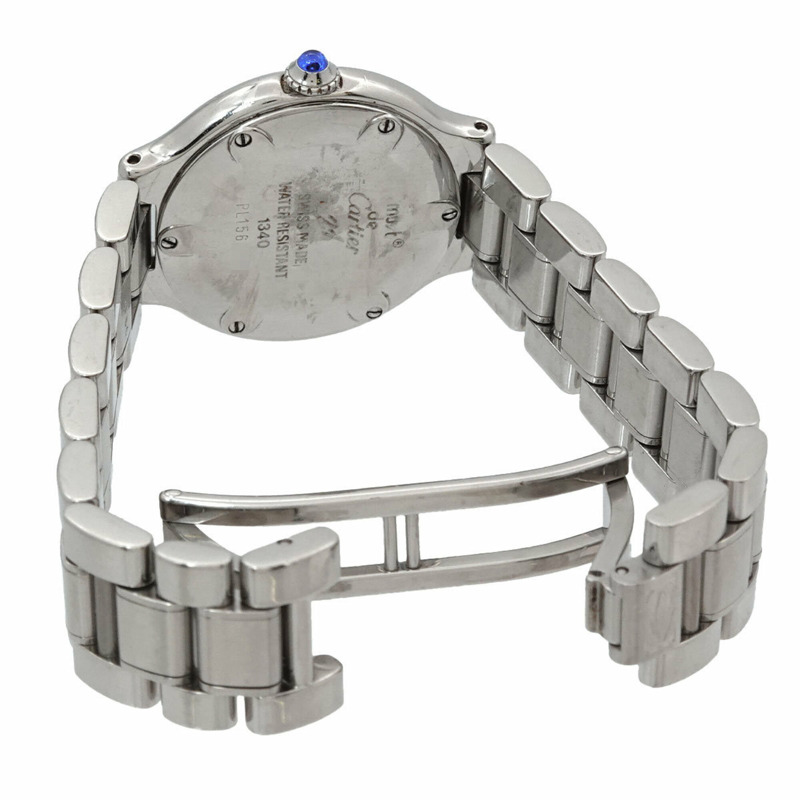 卡地亞 Must 21 Vingt-et-un W10109T2 女士腕錶 銀色石英 Must21-3