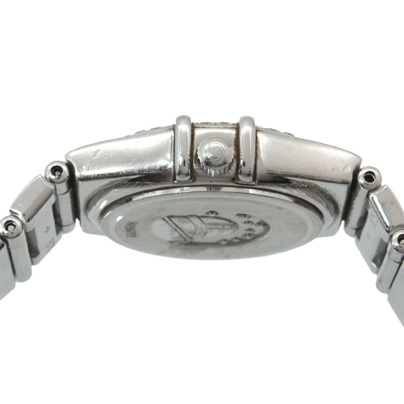 歐米茄星座系列迷你精選1465 71鑽錶圈女錶 白色錶殼 石英錶-4