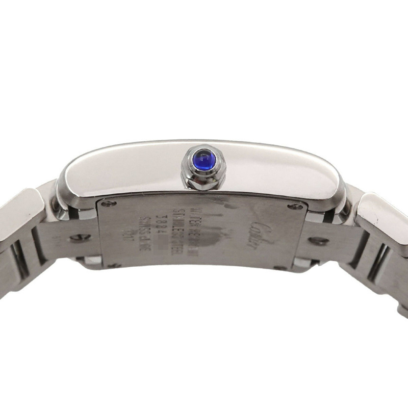 卡地亞 Tank Française SM W51008Q3 女士腕錶，象牙色，石英錶-4