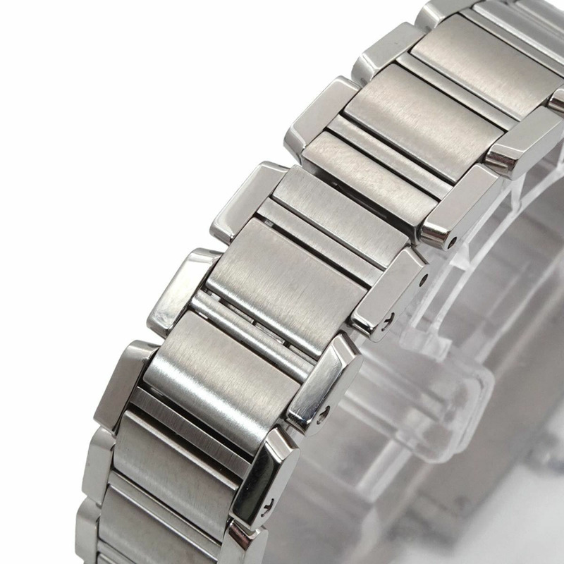 卡地亞 Tank Française SM W51008Q3 女士腕錶，象牙色，石英錶-5